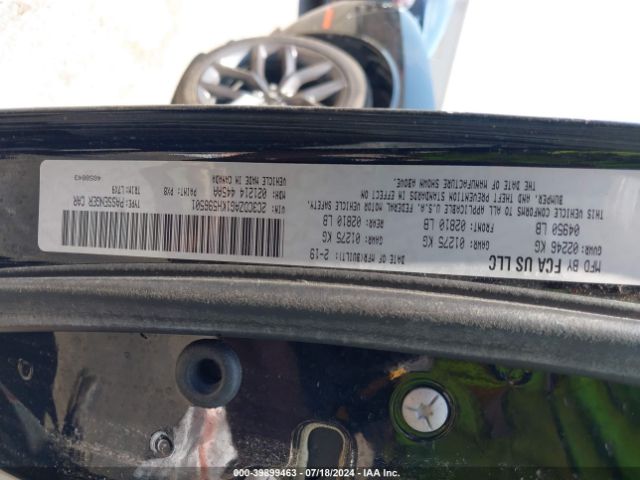 2C3CDZAG1KH596501 Dodge Challenger Sxt
