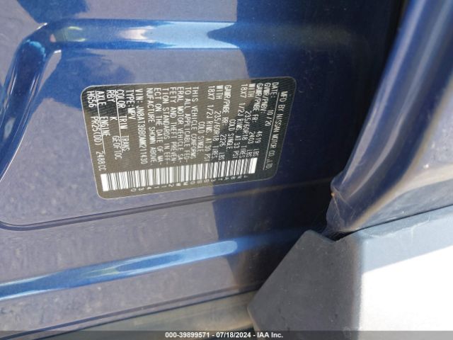JN8AT3BB0MW211430 Nissan Rogue Sv Intelligent Awd