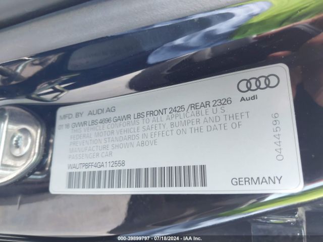 WAUTPBFF4GA112558 Audi A3 E-tron 1.4t Premium