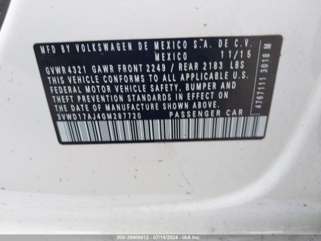3VWD17AJ4GM287720 Volkswagen Jetta 1.8t Sport