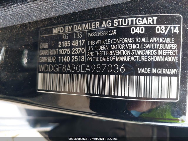 WDDGF8AB0EA957036 Mercedes-Benz C 300 Luxury 4matic/sport 4matic