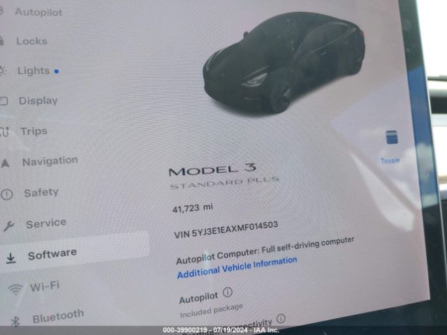 5YJ3E1EAXMF014503 Tesla Model 3 Standard Range Plus Rear-wheel Drive