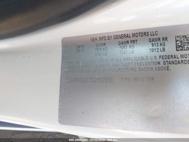 1G4PP5SK7G4107955 Buick Verano