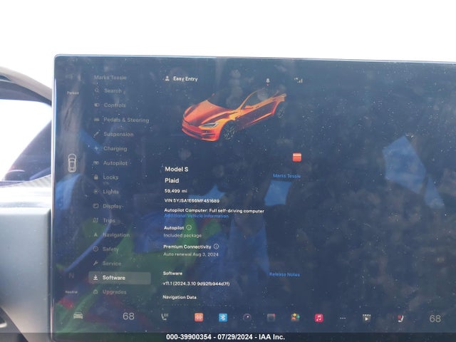 2021 TESLA MODEL S 5YJSA1E66MF451689 Photo 6