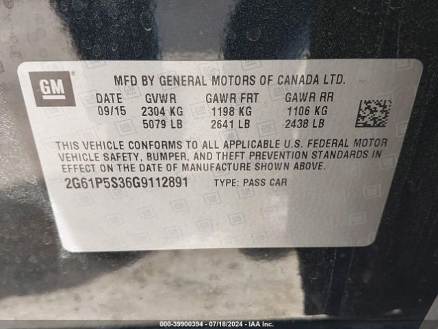 2G61P5S36G9112891 Cadillac Xts Premium Collection