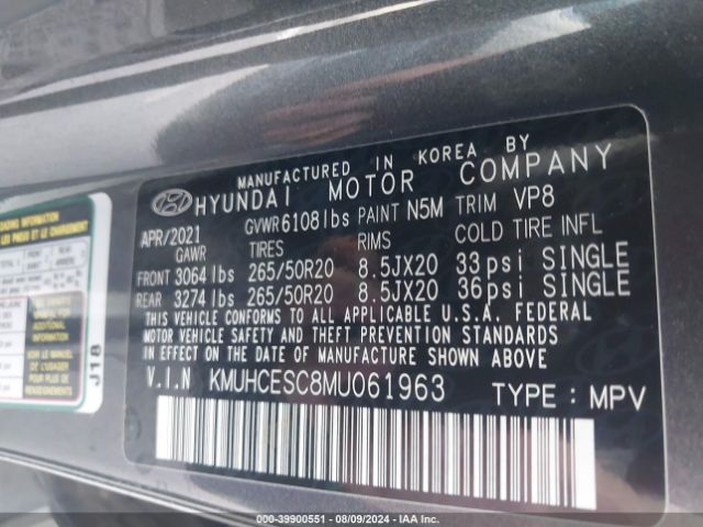 KMUHCESC8MU061963 Genesis Gv80 3.5t Awd
