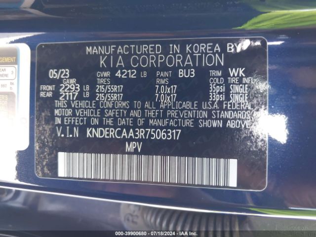 KNDERCAA3R7506317 KIA SELTOS EX