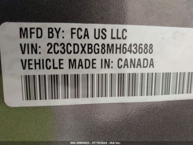 2021 DODGE CHARGER 2C3CDXBG8MH643688 Photo 8
