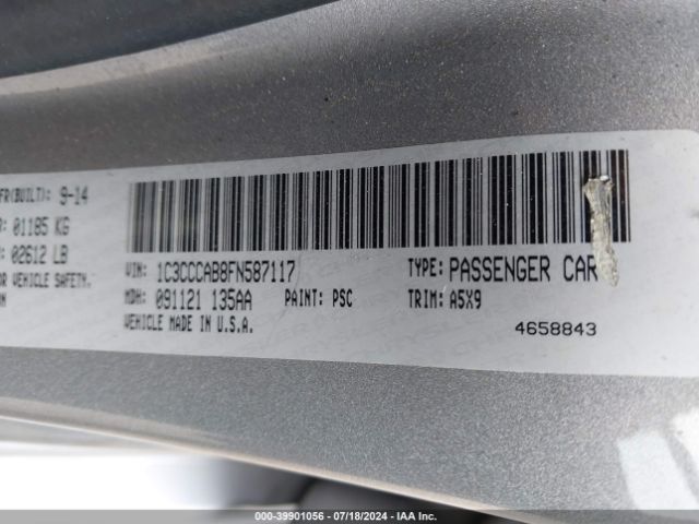 1C3CCCAB8FN587117 Chrysler 200 Limited