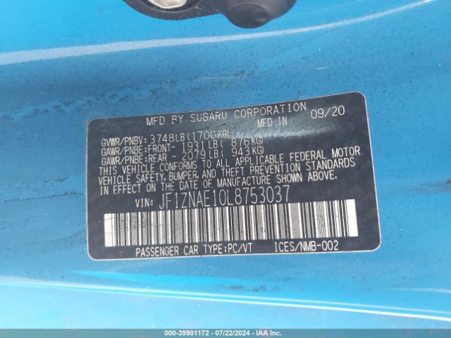 JF1ZNAE10L8753037 Toyota 86 GT