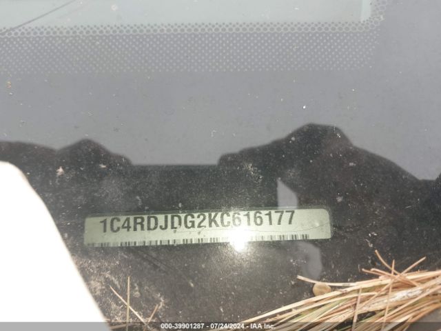 1C4RDJDG2KC616177 Dodge Durango Gt Plus Awd