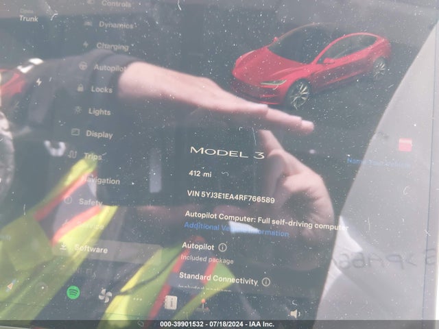 2024 TESLA MODEL 3 5YJ3E1EA4RF766589 Photo 6