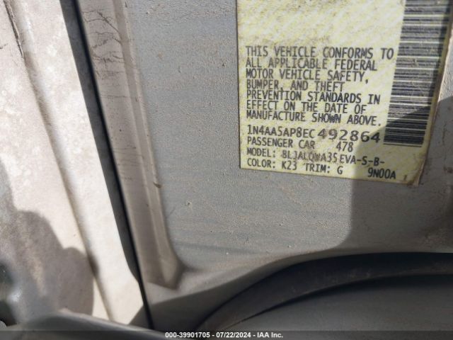 1N4AA5AP8EC492864 Nissan Maxima 3.5 S/3.5 Sv