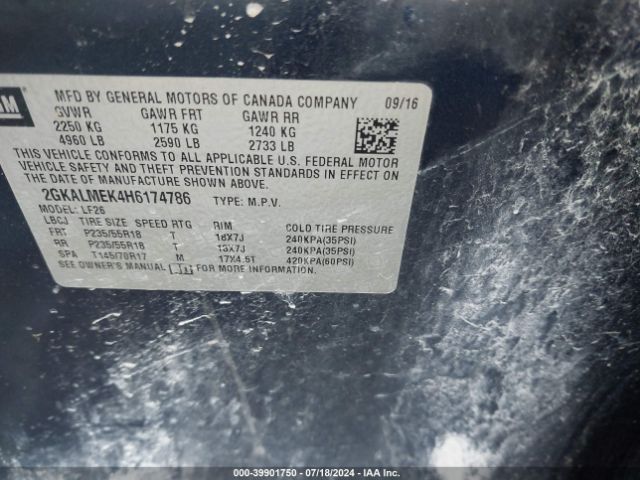 2GKALMEK4H6174786 GMC Terrain Sle-1