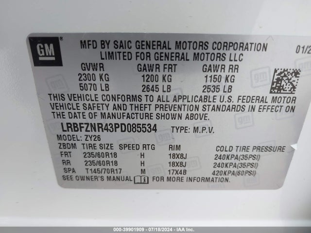 Buick Envision Essence Fwd 2023 LRBFZNR43PD085534 Image 9