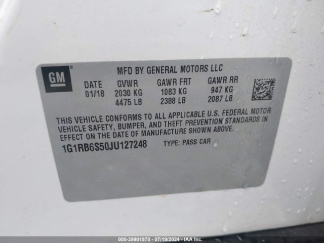 1G1RB6S50JU127248 Chevrolet Volt Premier