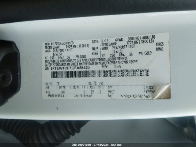 1FTEW1CF7GFA55420 Ford F-150 Xlt