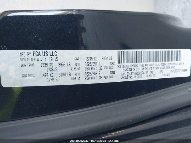 2C4RC1BG1GR174187 Chrysler Town & Country Touring