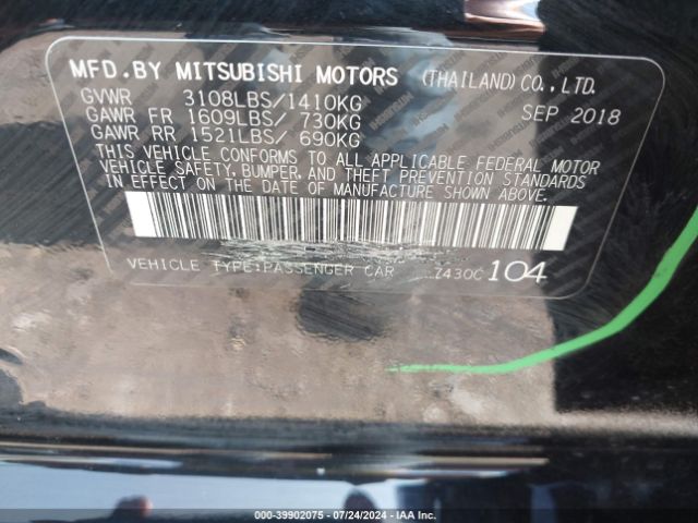 ML32F3FJ4KHF02688 Mitsubishi Mirage G4 Es