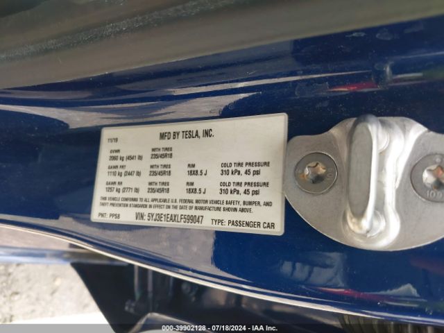 5YJ3E1EAXLF599047 Tesla MODEL 3