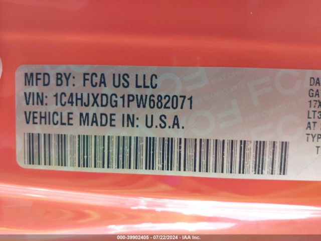 2023 JEEP WRANGLER 1C4HJXDG1PW682071 Photo 8