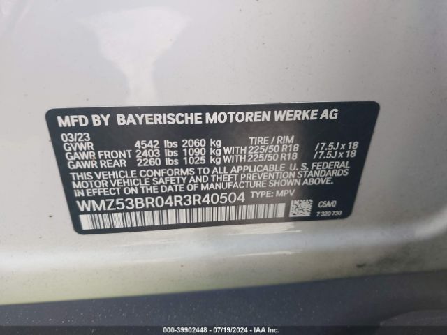 WMZ53BR04R3R40504 Mini Countryman Cooper S