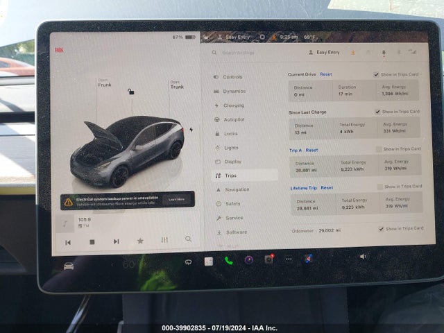 7SAYGDEF1PF709943 Tesla Model Y Awd/performance Dual Motor All-wheel Drive