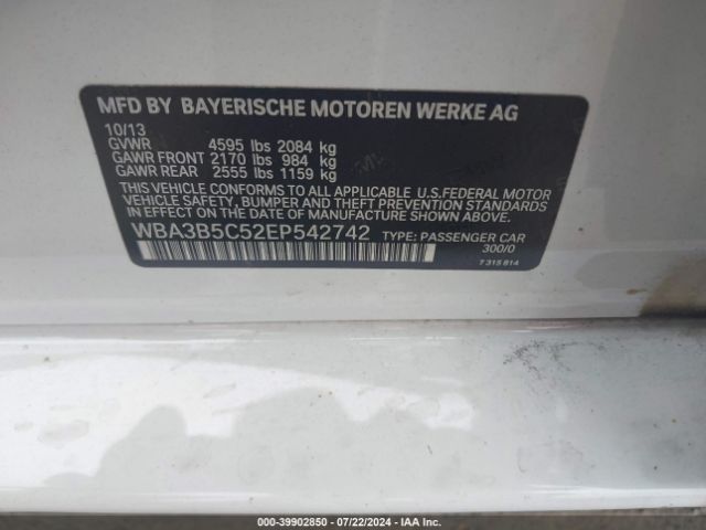 WBA3B5C52EP542742 BMW 328i Xdrive
