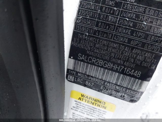 SALCR2BG8HH716448 Land Rover Discovery Sport Hse