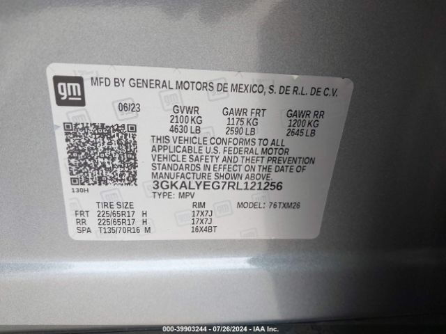 3GKALYEG7RL121256 GMC Terrain Awd At4