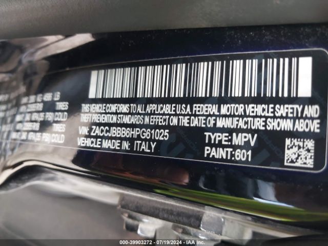 ZACCJBBB6HPG61025 Jeep Renegade Altitude 4x4