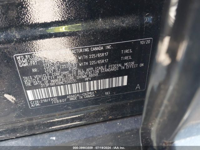 2T3P1RFVXMC156035 Toyota Rav4 Xle