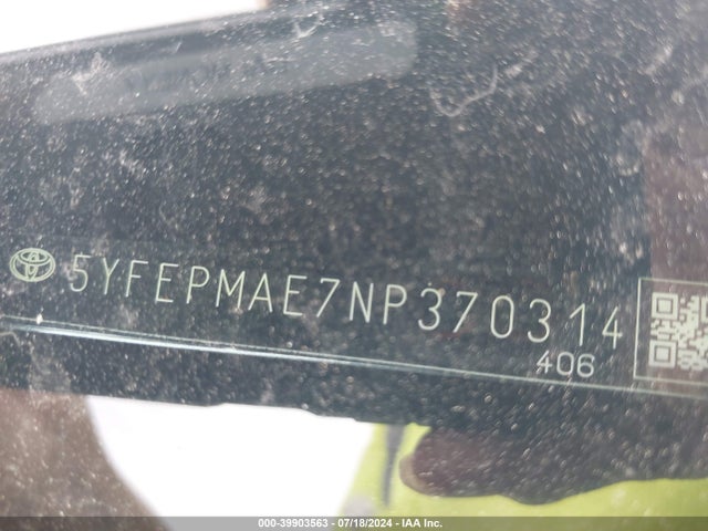 Toyota COROLLA LE 2022 5YFEPMAE7NP370314 Image 9