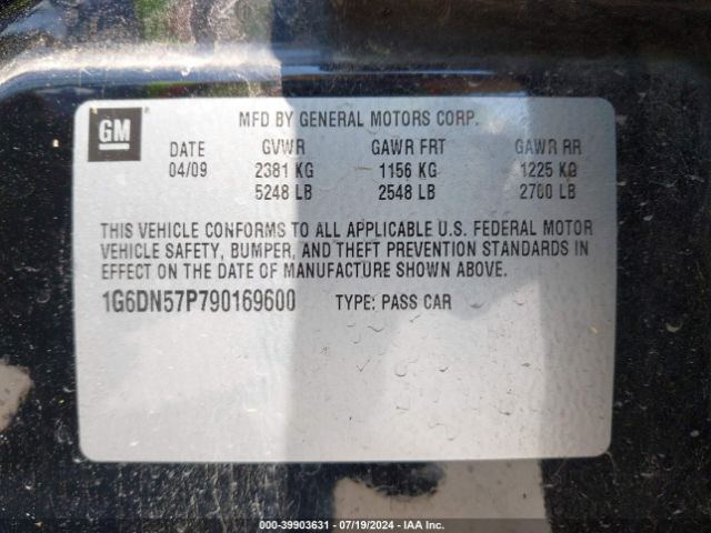 2009 CADILLAC CTS-V 1G6DN57P790169600 Photo 8