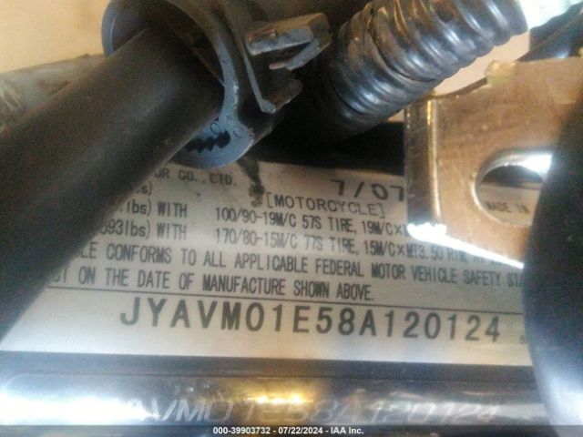 2008 YAMAHA XVS650 JYAVM01E58A120124 Photo 9