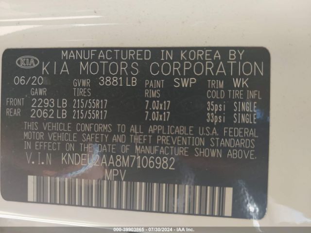 KNDEU2AA8M7106982 KIA SELTOS S