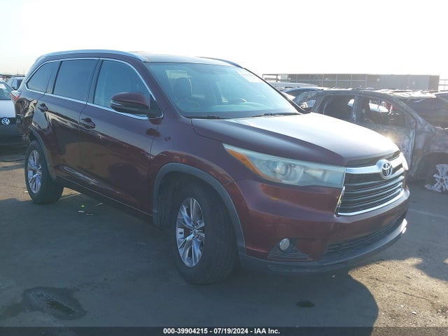 Toyota Highlander Xle V6 2015 5TDKKRFH4FS067582 zdjęcie główne