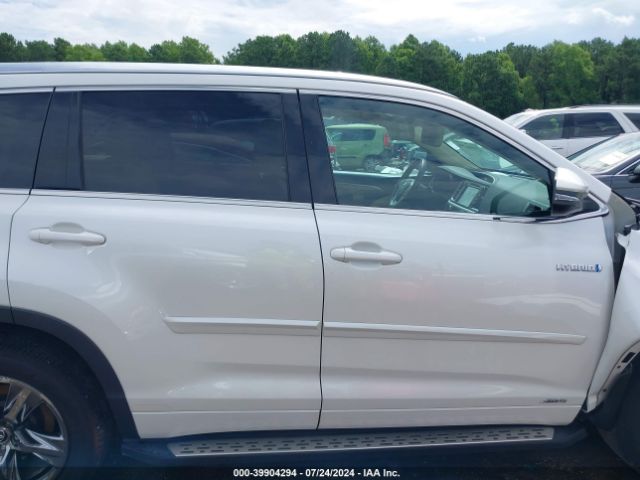 5TDDGRFH0HS033488 Toyota Highlander Hybrid Limited Platinum