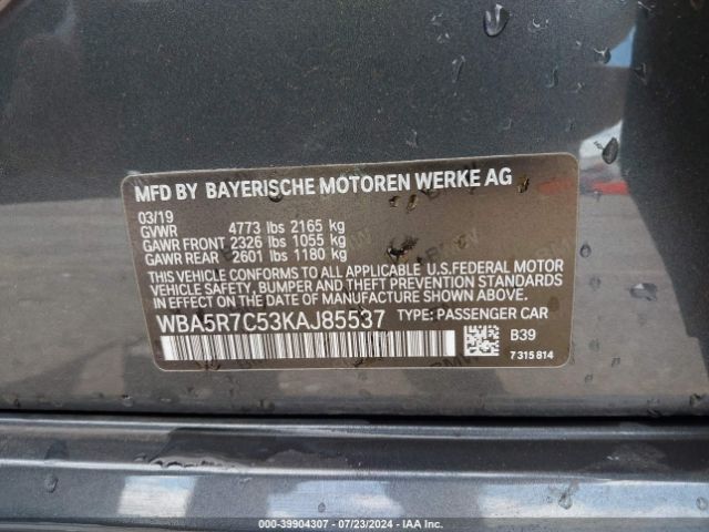 WBA5R7C53KAJ85537 BMW 330i Xdrive
