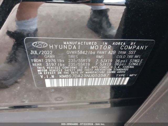 KM8S7DA23NU053587 Hyundai Santa Fe Plug-in Hybrid Limited