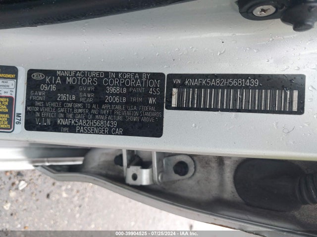 KIA FORTE LX 2017 KNAFK5A82H5681439 Image 9