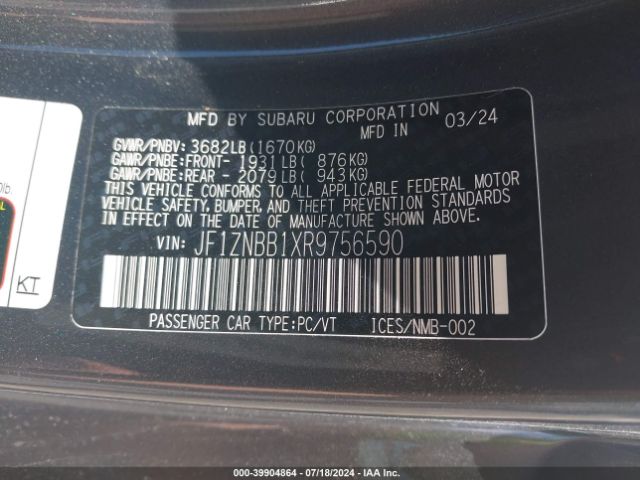2024 TOYOTA GR86 JF1ZNBB1XR9756590 Photo 8