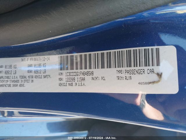 1C3CCCDG1FN648508 Chrysler 200 S