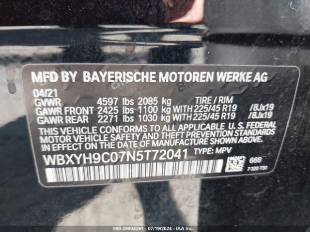 WBXYH9C07N5T72041 BMW X2 Sdrive28i