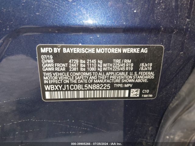 WBXYJ1C08L5N88225 BMW X2 Xdrive28i