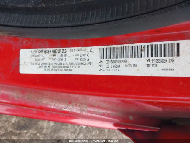 1C3CDZAB4EN182256 Dodge AVENGER SE