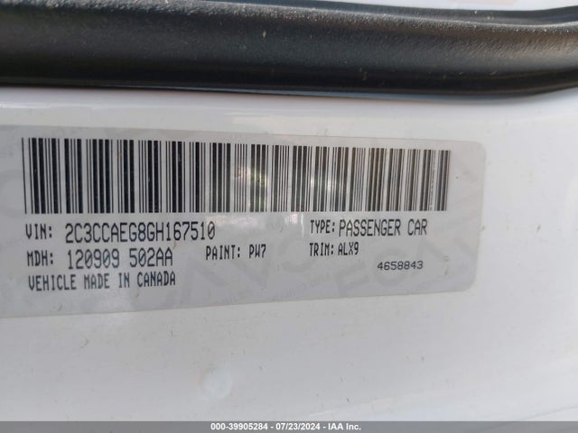 2C3CCAEG8GH167510 Chrysler 300C