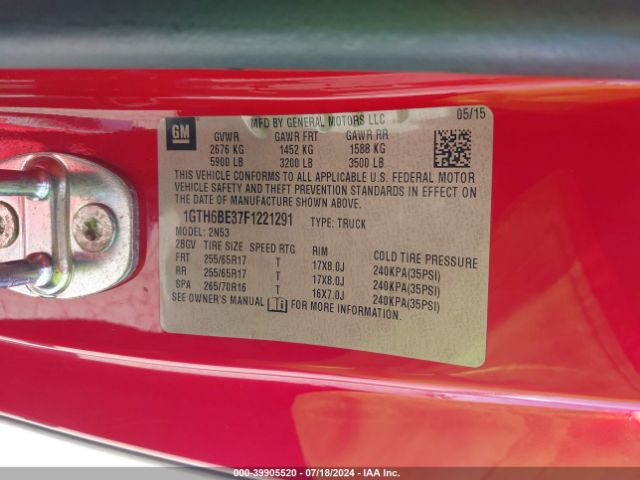 1GTH6BE37F1221291 GMC CANYON SLE