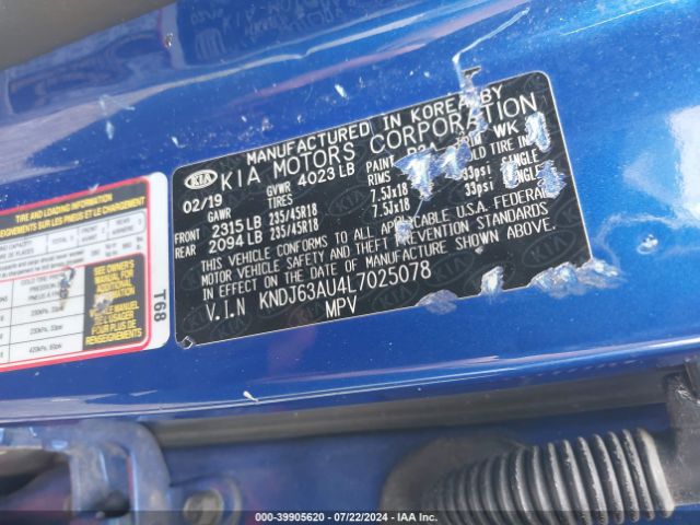 KNDJ63AU4L7025078 KIA Soul Gt-line