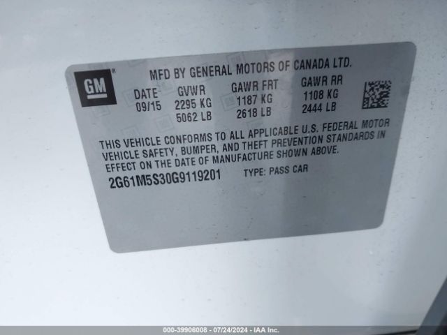 2G61M5S30G9119201 Cadillac Xts Luxury Collection